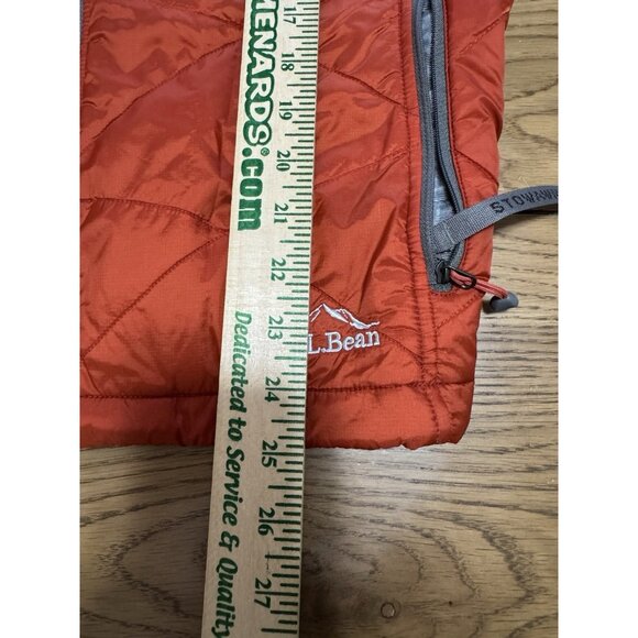 LL Bean PrimaLoft Vest Men's Orange Size XL Reg‎ Puffer Quilted Outdoor Nature - Picture 6 of 10